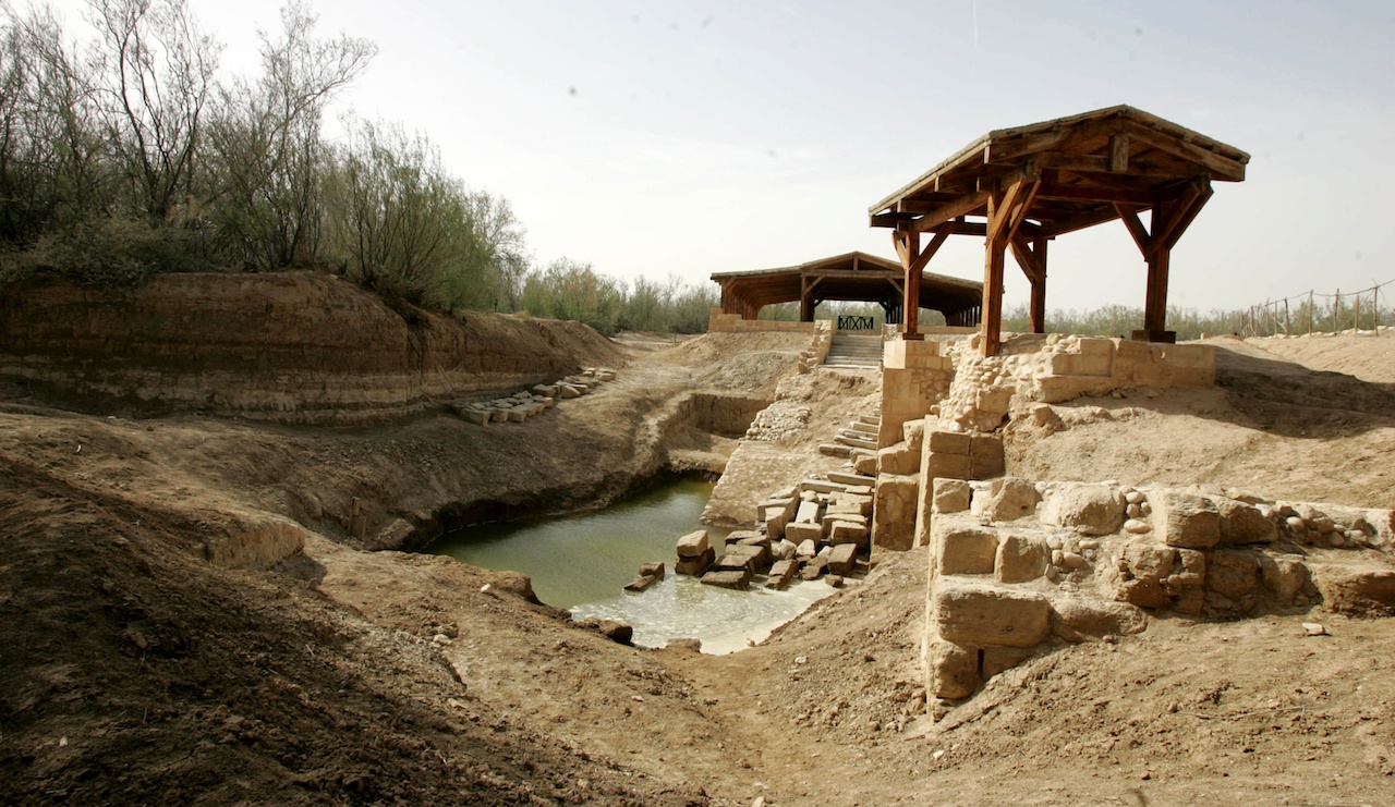 The place where Jesus was baptized Baptism Site